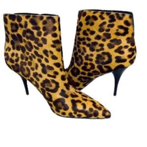 MARC FISHER Ankle booties leopard print size 9 1/2